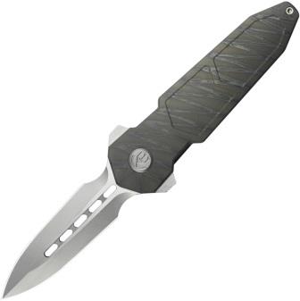 KUB416B Kubey Urban Dagger Framelock Pocket Knife Flame