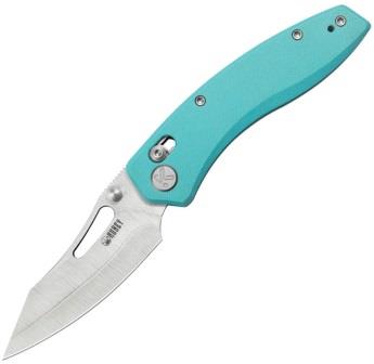 KUB421B Kubey Caiman Crossbar Lock Pocket Knife Blue