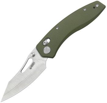 KUB421C Kubey Caiman Crossbar Lock Pocket Knife OD Green