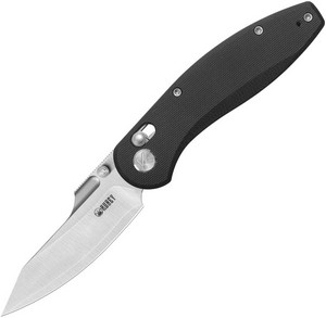 KUB422A Kubey Caiman Crossbar Lock Pocket Knife San Mai M2 Black G10
