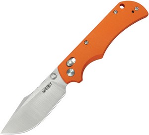 KUB503B Kubey Iguana Crossbar Lock Pocket Knife Orange G10