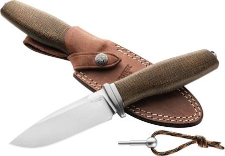LSTAHBLG LionSTEEL ACHA Fixed Blade Knife Green