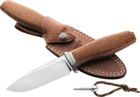 LSTAHBLN LionSTEEL ACHA Fixed Blade Knife Natural
