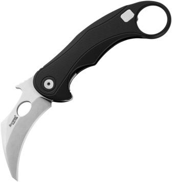 LSTLE2ABS LionSTEEL LEone Mid Framelock Pocket Knife Black Stonewash