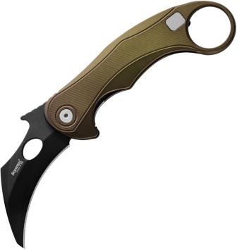 LSTLE2AGB LionSTEEL LEone Mid Framelock Pocket Knife Green