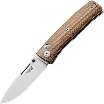 LionSTEEL Nini 1 Crossbar Lock Pocket Knife Natural Micarta - LSTNN1CVN