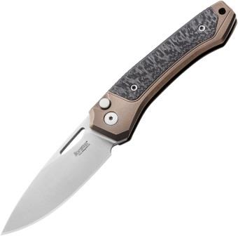 LSTTWBRCF LionSTEEL Twain Folder Button Lock Pocket Knife
