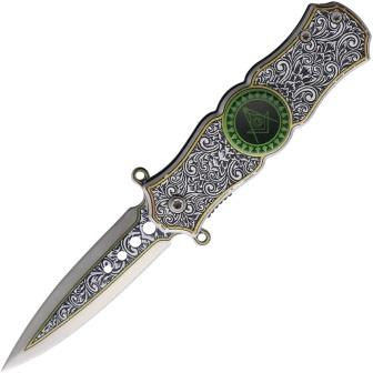M4558 Masonic Spinner Linerlock Pocket Knife