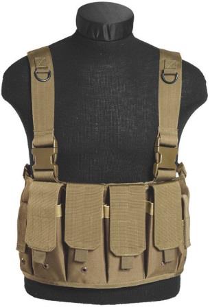 M4639 Mil-Tec Mag Carrier Chest Rig Coyote