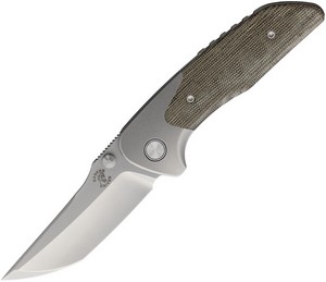 MCF002 Mechforce Hokkaido Bolster Lock Pocket Knife Green Micarta