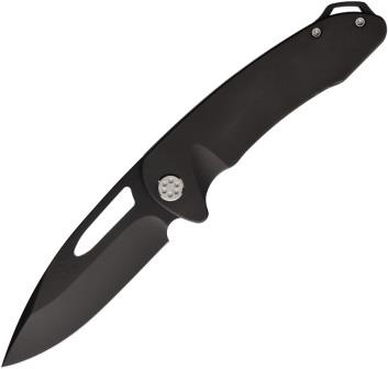 MD0384PQ30PV Medford On Belay Framelock Pocket Knife Black