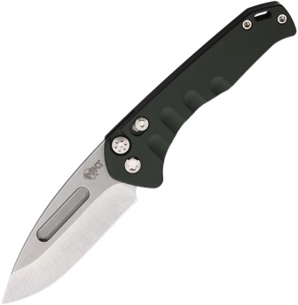 MD206STD40AG Medford Automatic Swift S35VN Drop Point Pocket Knife Green