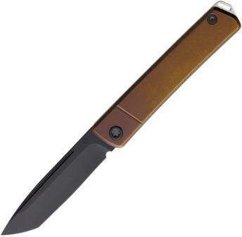 MD2114PT36A1 Medford Gentleman Jack 2 Slip Joint Pocket Knife Bronze Tanto
