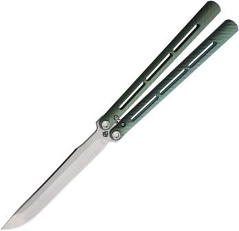MD2164TD35A4 Medford Viceroy Butterfly Pocket Knife Green