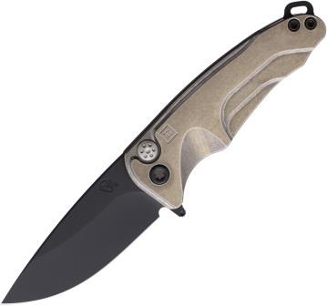 MDT394PQ01TM Medford Smooth Criminal Button Lock Pocket Knife