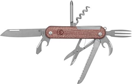 MER9DUCA8RBC Mercury Duka Multi Tool Red Micarta