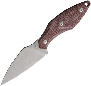 MER9HWKRBFC Mercury Hawky Fixed Blade Knife Red Burlap