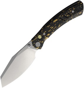 MGR827BK Miguron Karok Button Linerlock Pocket Knife Black