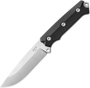 MKMBCGBK MKM-Maniago Knife Makers Base Camp Fixed Blade Knife Black