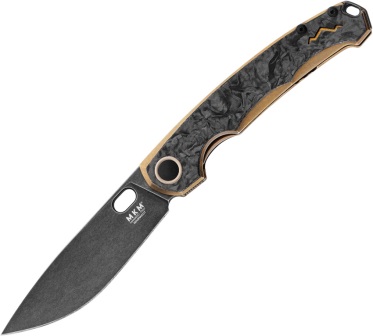 MKMELBRCFD MKM-Maniago Knife Makers Eclipse Framelock Pocket Knife Bronze