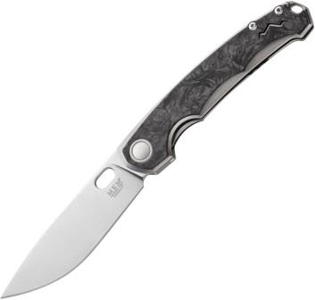 MKM-Maniago Knife Makers Eclipse Framelock Pocket Knife Dark Matter - MKMELGYCF