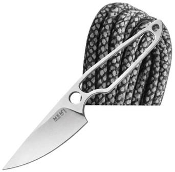 MKMMA01PABG MKM-Maniago Knife Makers Makro I Fixed Blade Knife Black Gray Paracord