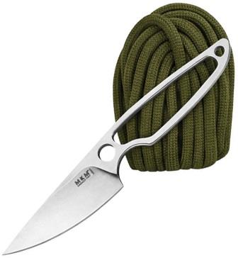 MKMMA01PAGR MKM-Maniago Knife Makers Makro I Fixed Blade Knife Green Paracord