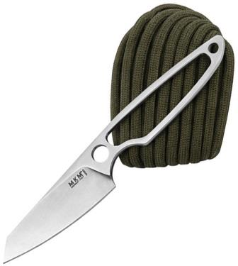 MKMMA02PAGR MKM-Maniago Knife Makers Makro 2 Fixed Blade Knife Green Paracord