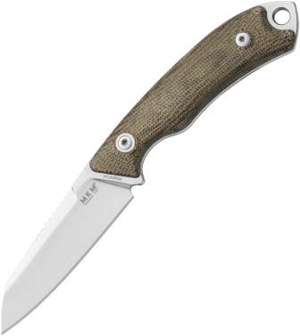 MKMPT2GC MKM-Maniago Knife Makers Pocket Tango 2 Fixed Blade Knife Green