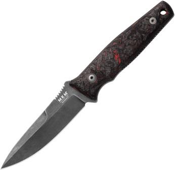 MKMTPFDCFDRD MKM-Maniago Knife Makers TPF-Defense Fixed Blade Knife FAT Carbon Red