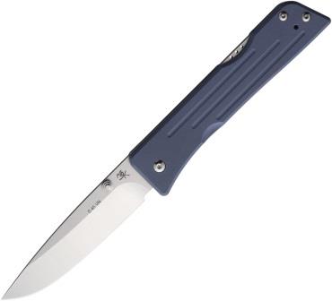 MMS005 Main Street Route 66 Lockback Pocket Knife Denim Drop Point