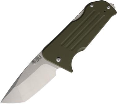 MMS008 Main Street Broadway Lockback Pocket Knife OD Green Tanto