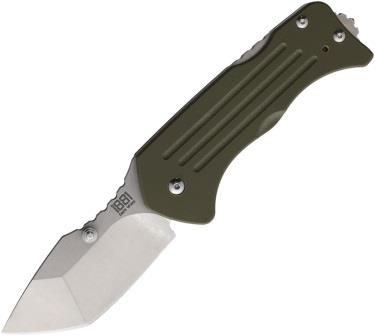 MMS014 Main Street Lombard Lockback Pocket Knife OD Green Tanto