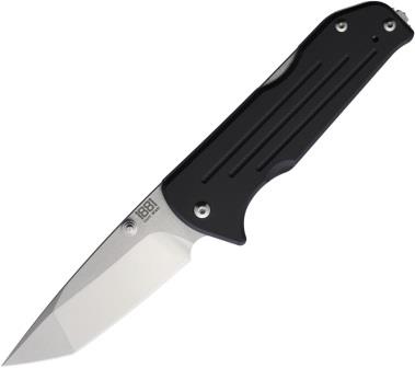 MMS018 Main Street Bourbon Lockback Pocket Knife Black Tanto