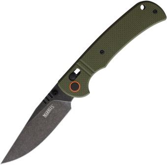 MR694 Marbles Slide Lock Pocket Knife Green G10