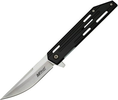 Mtech Linerlock Pocket Knife Spring Assisted Black - MTA1200BK