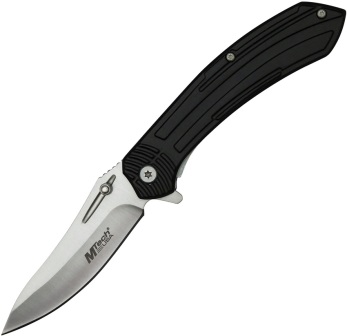Mtech Linerlock Pocket Knife Spring Assisted Black - MTA1201BK