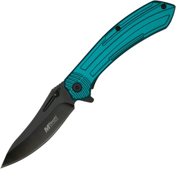 MTA1201TL Mtech Linerlock Pocket Knife Spring Assisted Teal