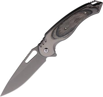 Mtech Linerlock Pocket Knife Spring Assisted Gray - MTA2012GY