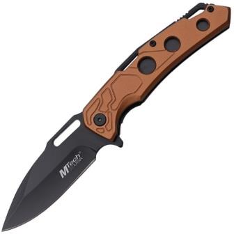 Mtech Spring Assisted Folder Linerlock Pocket Knife - MTA2026BN