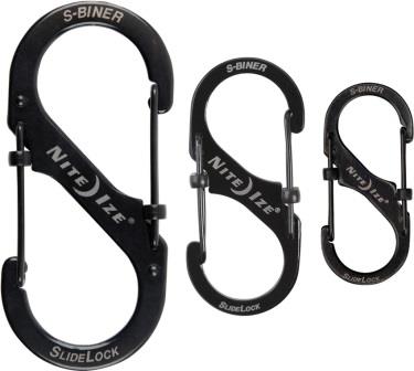 N00982 Nite Ize S-Biner Three Pack Black