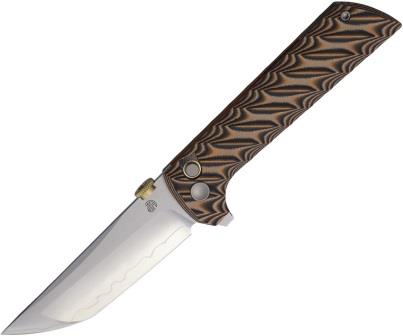 NMB2406BKSK North Mountain Blade Chop 2 Button Lock Pocket Knife Snake G10