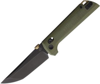 NMB2406GRBK North Mountain Blade Chop 2 Crossbar Lock Pocket Knife Green