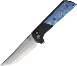 NMB2407ZRDM North Mountain Blade Chop 2 Button Lock Pocket Knife Damascus