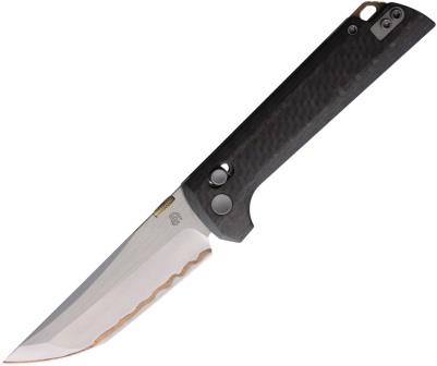 NMB2418CF5 North Mountain Blade Chop 2 Crossbar Lock Pocket Knife Carbon Fiber