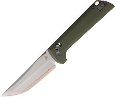 NMB2418GR5 North Mountain Blade Chop 2 Crossbar Lock Pocket Knife Green
