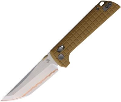 NMB2418TANG5 North Mountain Blade Chop 2 Crossbar Lock Pocket Knife Tan