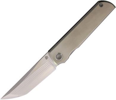 NMB2505ATIZD North Mountain Blade Chop Classic Framelock Pocket Knife Titanium
