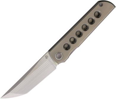 NMB2505BTIZD North Mountain Blade Chop Classic Framelock Pocket Knife Titanium