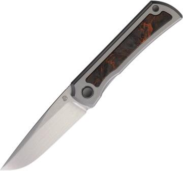 NMB2525BKCU North Mountain Blade Sun Framelock Pocket Knife Titanium Carbon Fiber